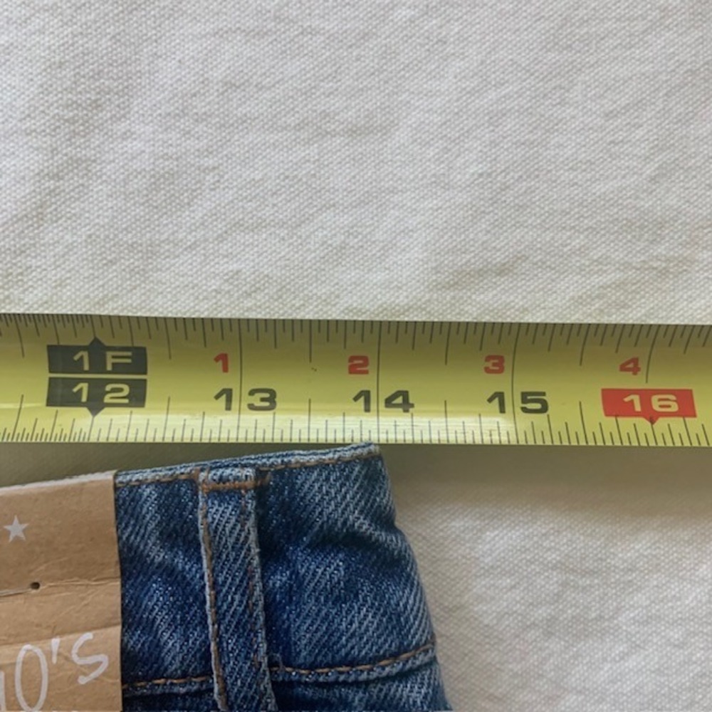 Vanilla Star NWT Super High Rise Distressed Straight Leg Jeans Size 9 Y2K 90s - Picture 5 of 9